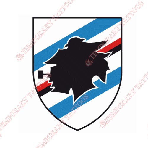 Sampdoria Customize Temporary Tattoos Stickers NO.8466